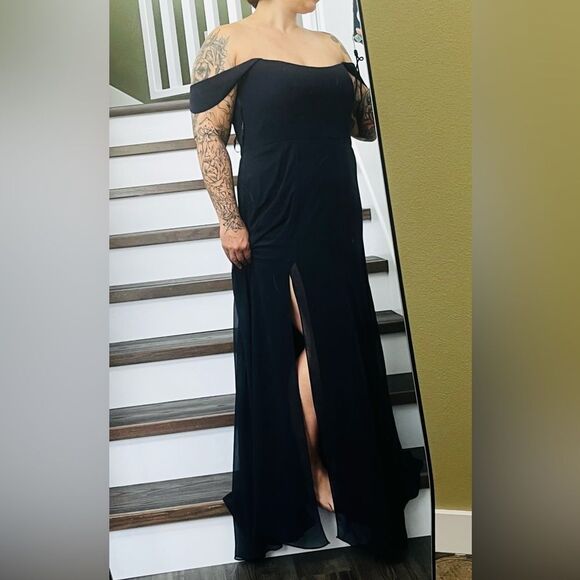 After Six Off the Shoulder Gown - Picture 11 of 13